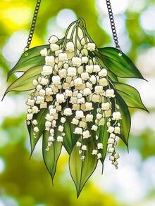 1pc Fuchsia Decorative Hanging Ornament For Yard, Lawn And Garden/Outdoor Decor/Sculpture, Statue/Garden Light-Collecting Ornament, Sun Catcher - A - View 6
