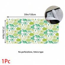1pc, Home Decor, Floral Pattern Printed Table Skirt, Kitchen Small Curtain, Kitchen Cabinet Cover, With Curtain Holes, Easy To Hang, Rectangular, Machine Woven, Machine Washable, Kitchen Decoration And Accessories, Perfect For Kitchen Cabinets And Home Decor - Multicolor - View 13