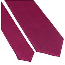 Set Of 3 Light Gray Ties For Groomsmen, Weddings, And Events - Rose Red - View 5