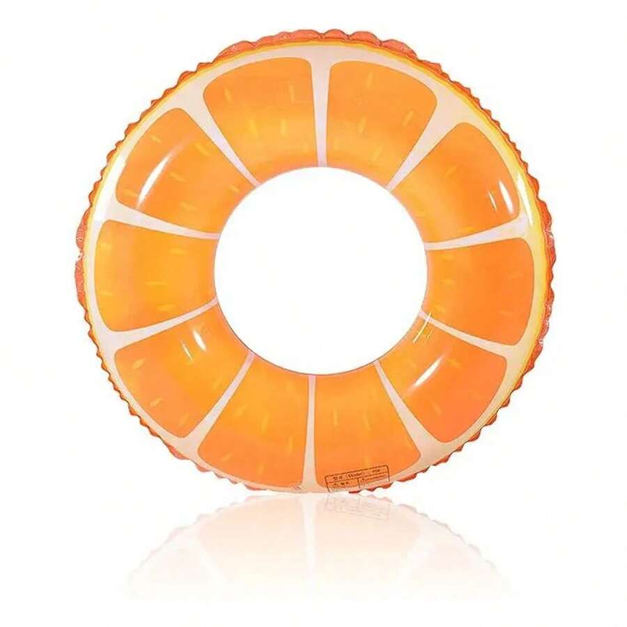 Salvavidas Inflable Dona Flotador Para Alberca Piscina 90cm - Naranja - Ver 1