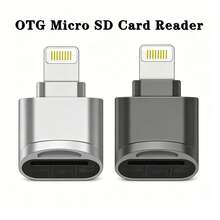 Lightning To Micro SD/TF Card Reader Compatible With Iphone , Mini OTG Memory Card Adapter, Compatible With IPhone 14 Pro Max/14 Pro/14/13 Pro Max/13 Pro/13/12/11/Xs/X/Xs Max/ Series - View 1
