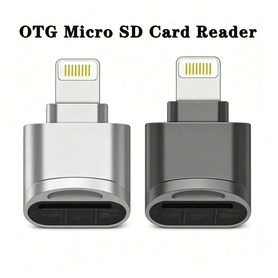 Lightning To Micro SD/TF Card Reader Compatible With Iphone , Mini OTG Memory Card Adapter, Compatible With IPhone 14 Pro Max/14 Pro/14/13 Pro Max/13 Pro/13/12/11/Xs/X/Xs Max/ Series - View 1