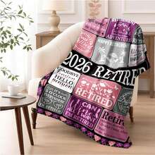 Retirement Gifts Blanket For Women 2026, Happy Retirement Gift For Teacher Nurse Coworker, Funny Retired Present Throw For Retirees - 彩色 - 查看 9