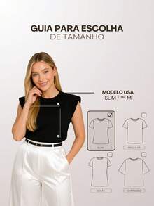 Kit 3 Blusas Feminina Muscle Tee Moderna Casual 100% Algodão - F00 - Multicolorido - Visão 6
