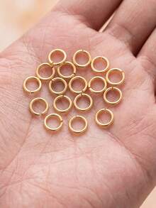200 Pcs 304 Stainless Steel 18K Gold Plated Multi-Size Open Jump Rings Connector Rings, Handmade DIY Accessories For Necklace And Bracelet Making - Open Ring - View 4