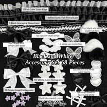 Ballet Style Packaging Material Set, Bow & Wing Decor Accessories, Back To School Season - Color - View 15