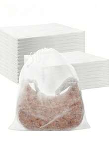 150/100/50/5pcs Drawstring Canvas Dust Cover - Lightweight Non-Woven Fabric Storage Bag, Travel Essential, Suitable For Handbags, Wallets, Shoes Breathable Storage, Ideal For Travel And Home Use, Hanging Storage Bag - White - View 1
