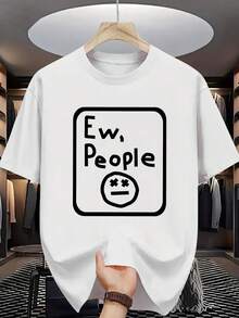 Modisches, schlichtes Design, bequemes, vielseitiges Kurzarm-T-Shirt, geeignet für den täglichen Gebrauch und verschiedene Anlässe, unterstreicht individuellen Charme. Lässiges Rundhals-Kurzarm-T-Shirt für Damen. - Weiss - Übersicht 1