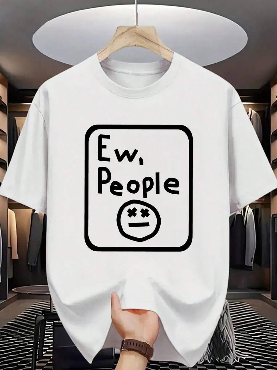 Modisches, schlichtes Design, bequemes, vielseitiges Kurzarm-T-Shirt, geeignet für den täglichen Gebrauch und verschiedene Anlässe, unterstreicht individuellen Charme. Lässiges Rundhals-Kurzarm-T-Shirt für Damen. - Weiss - Übersicht 1