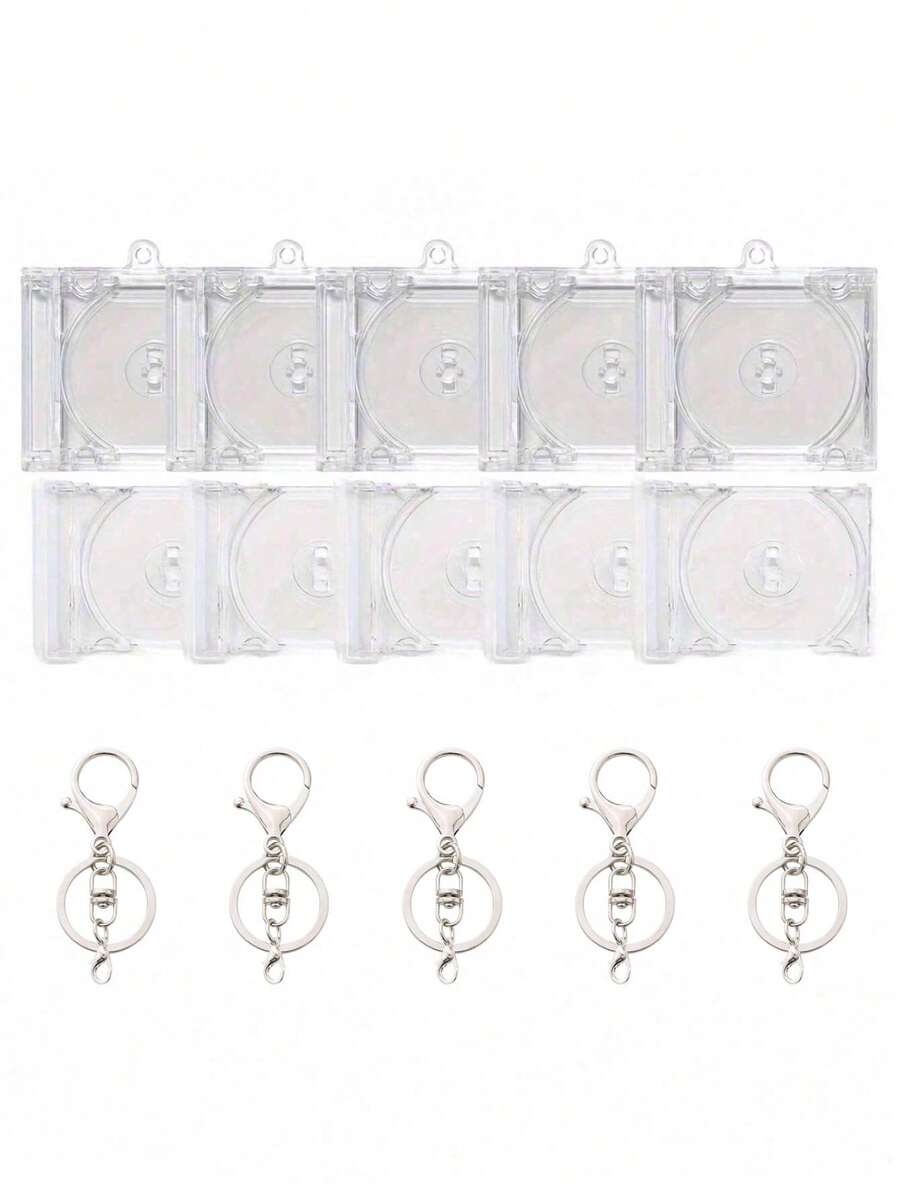 Acrylic Keychain, Black Vinyl Record Box, Star Album, Concert Merchandise, DIY Pendant Charms For Bags, Earphones, Mini CD Album Covers, Acrylic Keychains, Fan Memorabilia, Birthday Party Gifts - Multicolor - View 1