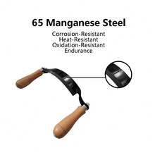 Draw Shave Knife - 5/8/10in Straight Draw Knife Pull Knife, Curved Draw Shave Tool, Woodworking Debarking Hand Tool, Ultra-Sharp Blade Bark Knife With Wooden Handle - 8-inch Bend - View 4