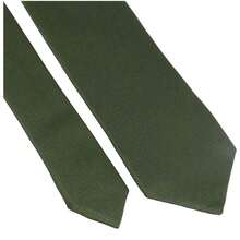 Set Of 3 Light Gray Ties For Groomsmen, Weddings, And Events - Olive Green - View 5