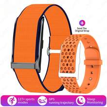 K-TOUCH Smart Watch With Voice Assistant, Bluetooth Call & Message Reminder Compatible With Samsung, 1.8" HD Fitness Tracker With AI Control - 橘色 - 查看 1
