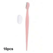 10/20pcs Eyebrow Shaping Razor For Removing Unnecessary Facial Hair And Peach Fuzz, Includes Protective Blade Cover For Storage - Various Styles - View 10
