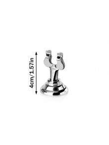 1pc/2pcs Silver Stainless Steel Table Number Holder, Mini Card Holder, Seat Card/Table Number Holder, Suitable For Wedding, Party, Graduation, Reception, Restaurant, Home And Office Use, Desktop Nameplate Holder, Suitable For Room Decor And Memo Use. - Silver - View 11