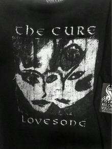 2026 The Cure T-shirt, 100% kammad bomull, Fair-Wear-certifierad T-shirt - Unisex och dam-T-shirts, sommarkläder för kvinnor - Svart - Visa 2
