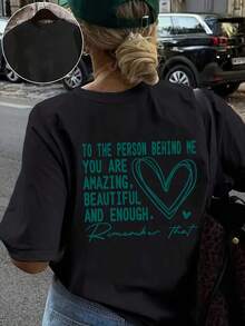 Plus Size T-Shirts - Black - View 1