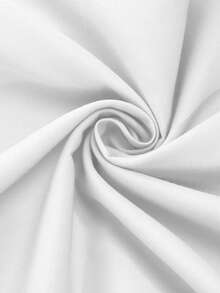 1pc Solid Color Polyester Fabric By The Yard, Clothing Lining Handmade DIY Sewing Fabric - White - View 1
