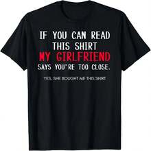 Funny Relationship Couples Shirt - Girlfriend_Boyfriend Gift - Black - View 11