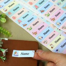 Pegatinas personalizadas, etiquetas de nombre con icono de océano personalizadas, adecuadas para planificador y escritorio, pegatinas personalizadas, juego de calcomanías coloridas, adecuadas para niñas y niños, regalo personalizado - Estilo C - Ver 8