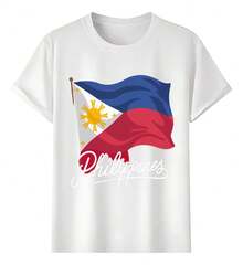 Playeras Bandera De Filipinas Philippines - Blanco - Ver 1