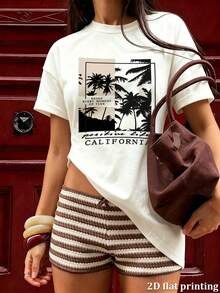 Women T-Shirts - 白色 - 查看 5