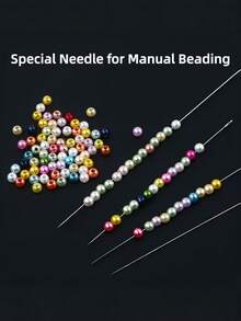 10/30/50/100PCS Metal Beading Needles For Beads DIY Ultra-Fine Beading Needles For Jewelry Making - Metal Sewing & Crafting Needles, Cord Tools Pins - Multicolor - View 4