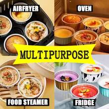 1/10/20pcs Wadah Kue Keju Mini dengan Tutup, Cangkir Kue Mini 5oz, Alas Cupcake Kertas, Pot Puding Aluminium Foil, Cocok untuk Puding, Custard, Kue Mini dan Makanan Penutup Lainnya, Sempurna untuk Pesta, Pernikahan, Acara Luar Ruangan dan Liburan Natal - MultiWarna - View 3