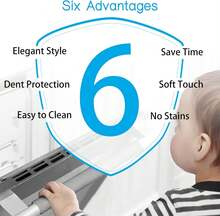 Miss.Silk Refrigerator Door Handle Covers, Set Of 5, Keep Your Kitchen Appliance Clean From Smudges, Drips, Food Stains, Oil, Handmade Decor Protector For Fridge, Ovens, Dishwashers (Grey) - ColorC - View 2