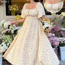Plus Size Dresses - Yellow - View 1