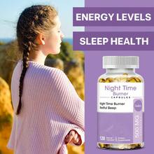 Night Burn Dietary Supplement For Men And Women - With Green Tea & White Kidney Bean - Supports Balanced Sleep Health - 120 Softgels - 1 瓶 - 查看 7