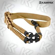 Kampak Kw321 Tactical Rifle Sling, Reinforced Single Point Sling, Black, Multipurpose Sling - Khaki - View 2
