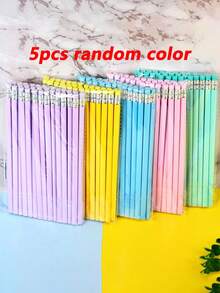 50 bút chì gỗ nhiều màu có tẩy ở đuôi, bút chì phác thảo hình tam giác, phù hợp để viết, vẽ và giảng dạy; đồ dùng học tập cho học sinh và giáo viên; có nhiều màu sắc - Nhiều màu - Xem 13