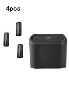 Compact Flip-Top Car Trash Can, Leak-Proof Lid, Mini Car Accessory Trash Can - Durable And Easy To Clean, Say Goodbye To Cluttered Car Interior, Side Door Storage Box - A - View 10