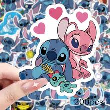Disney 100pcs/Roll Cartoon Stitch Asymmetrical Waterproof Stickers, Suitable For Laptop Phone Case Decoration, Price Tags, Stationery, Scrapbooking And Highlighter Marking - Stitch Stickers - View 13