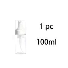 1pc/2pcs/3pcs 50ml/100ml/150ml/200ml Foaming Soap Bottle Empty Plastic Mousse Facial Cleanser Pump Bottle Refillable Lotion Shampoo Dispenser - Clear - View 8