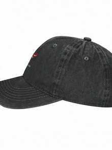 Washed Denim Adult Baseball Cap – Bald Eagle USA Graphic - 黑色 - 查看 3