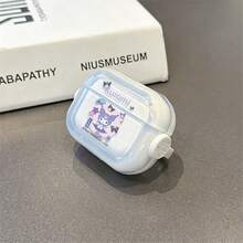三麗鷗 Kuromi 日系風格 AirPods 保護殼 可愛透明防震殼 附旋轉支架 適用於 AirPods 1/2/3/4 及 Pro/Pro 2 代 適合新款 AirPods Pro 3 送女友聖誕襪小禮物 - transparent - 查看 5