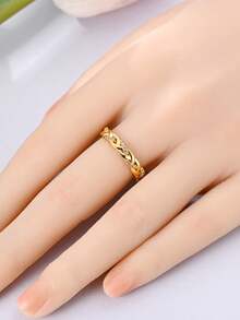 Women Single Ring Original Design In 925 Sterling Silver Adorned With Sparkling High-Quality Cubic Zirconia Elegant And Stylish - Silver - View 2