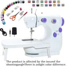 1pc Beginner Sewing Machine, Mini Portable Sewing Machine, Suitable For Beginners, A Complete Set Of Quick Home Fabric Repair Tools, Also A Great Helper For DIY Craft Enthusiasts. - Multicolor - View 2