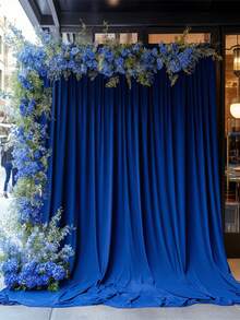 1 buah Latar Belakang Klasik Biru Tua Elastisitas Tinggi, Tersedia dalam Ukuran 9,84 kaki dan 6,56 kaki, Berbagai Pilihan Gaya, Desain Kantong Tiang Terintegrasi, Kompatibel dengan Berbagai Batang Gantung, Tidak Perlu Aksesori Tambahan untuk Pemasangan. Elastisitas Kain yang Sangat Baik, Tekstur Halus, Tahan Lama dan Tahan Aus, Cocok untuk Penggunaan Berulang Jangka Panjang. - Kain elastis berwarna biru tua - View 10
