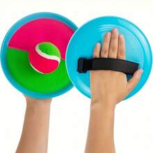 Outdoor Sports Ball Toy, Catch And Throw Ball Game, Outdoor Sports Racket, Palm Ball, Yard Holiday Party Game Toy, Outdoor Interactive Sticky Ball Throwing Game Toy, Backyard Beach Toy, Suitable For Adults/Families As Easter Gift - Multicolor - View 5