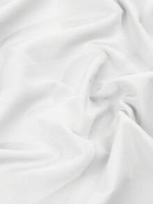 1pc Solid Color Polyester Fabric By The Yard, Clothing Lining Handmade DIY Sewing Fabric - White - View 3
