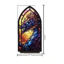 Gotische Blumen-Buntglas-Acryl-Buchstützen, Dark Academia Schreibtischdekoration, Vintage Kirchenfenster-Buchstützen, Buchliebhaber Schreibtischaufbewahrung, ästhetische Raumdekoration Geschenk, Hochzeitszubehör - 1PC - Übersicht 17