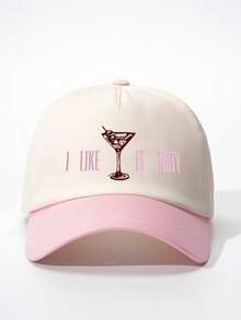 1 buah Topi Baseball Bordir "I LIKE Wine Glass IT DIRTY" Warna Blok, Topi Kasual Pelindung Matahari yang Dapat Diatur, Cocok untuk Perjalanan Musim Semi/Gugur, Topi Matahari Serbaguna Modis, Topi Remaja Gaya Y2K - topi bisbol - View 28
