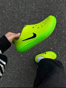 Nike ReactX Rejuven8 Green Strike Stylish And Versatile Slip-On Clogs, Unisex, Green HV5060-300 - Green - View 3
