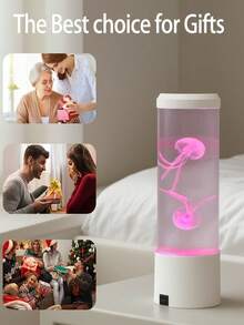 Lampu Hias Bentuk Ubur-ubur dengan Colokan USB, Lampu Suasana Berubah Warna, Lampu Ubur-ubur, Dekorasi Rumah Akuarium Ubur-ubur, Lampu Suasana Ruangan untuk Ruang Tamu, Kamar Tidur, Rumah, Hadiah Liburan (Baterai Tidak Termasuk) - MultiWarna - View 8