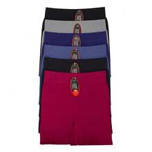 6-Pack Men's Plus Size Boxer Briefs, High Waist Assorted Plus - Multicolor - View 1