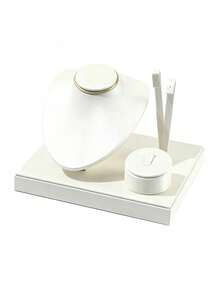 1pc Brushed Finish Jewelry Display Stand, Ring Necklace Earring Combination Jewelry Rack, Jewelry Display Prop, Jewelry Set Display Stand, Jewelry Window Counter Display Rack - Brushed Jewelry Stand - View 10