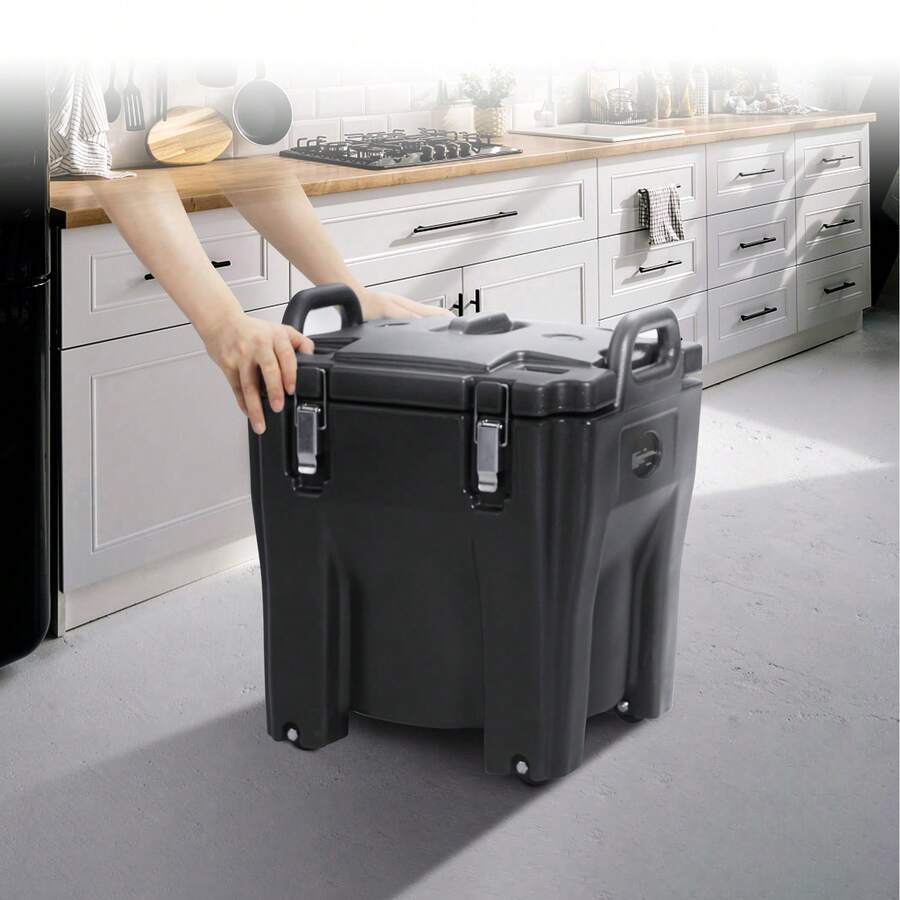 30L Insulated Food Carrier, Stackable Hot Box For Catering With Stainless Steel Body, LLDPE Food Warmer With Built-In Handles For Restaurant Canteen - 30公升 - 查看 1